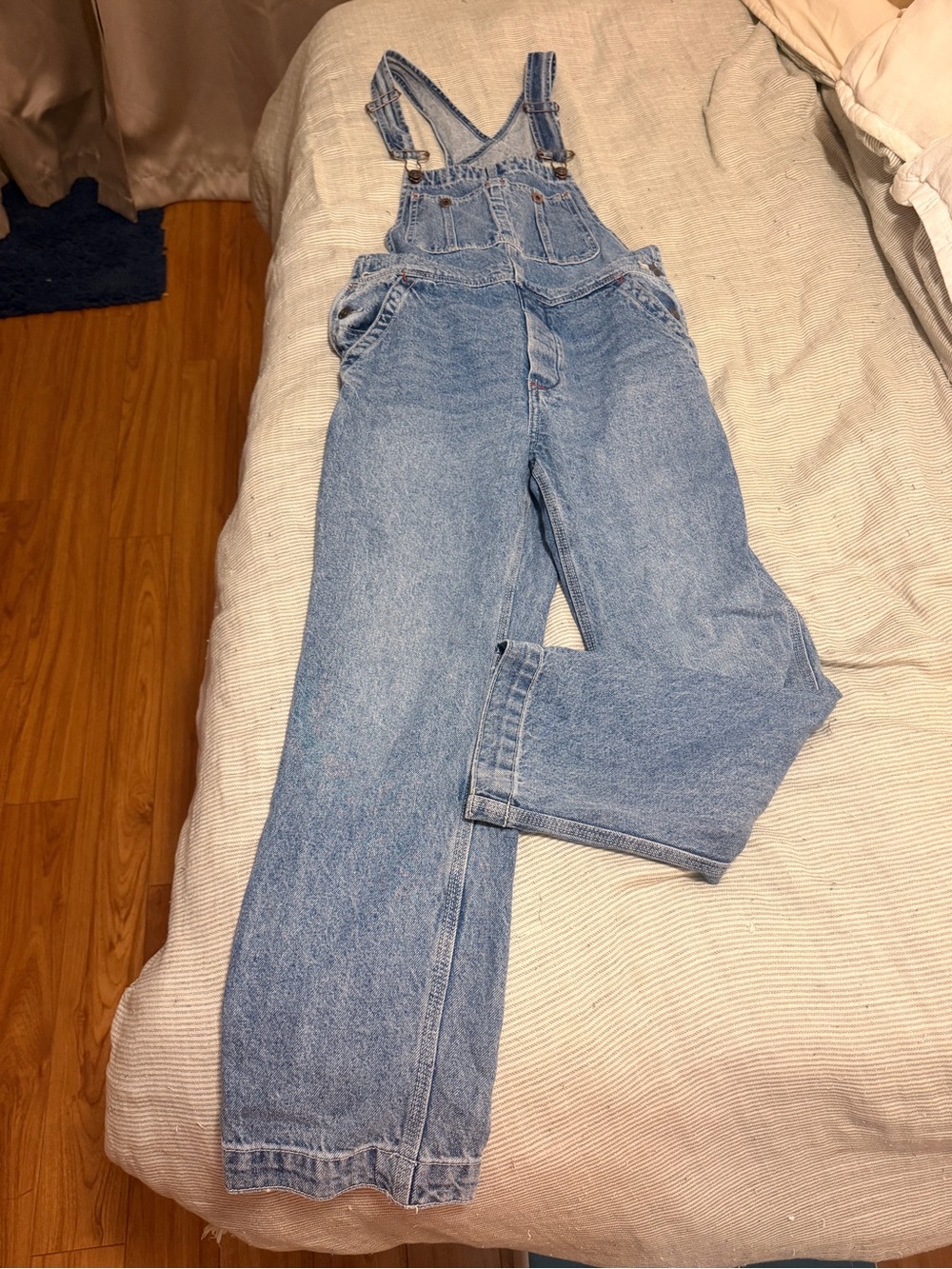 Free People Ziggy Light Blue Denim Overalls